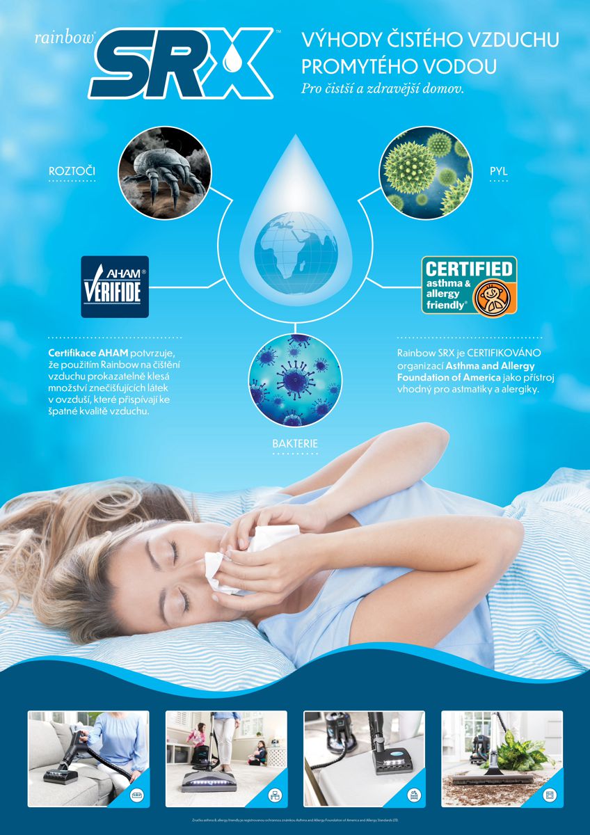 RAINBOW Systém pro čistý vzduch pro alergiky a astmatiky