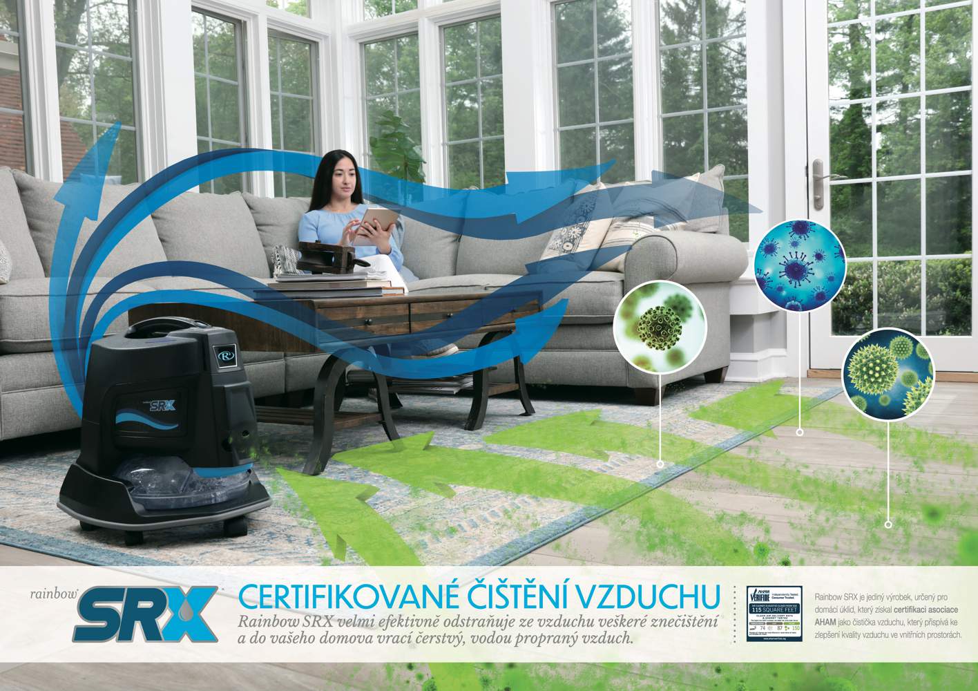 RAINBOW Certifikované čištění vzduchu